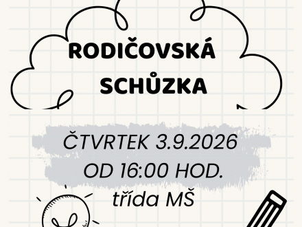 Rodičovská schůzka v MŠ